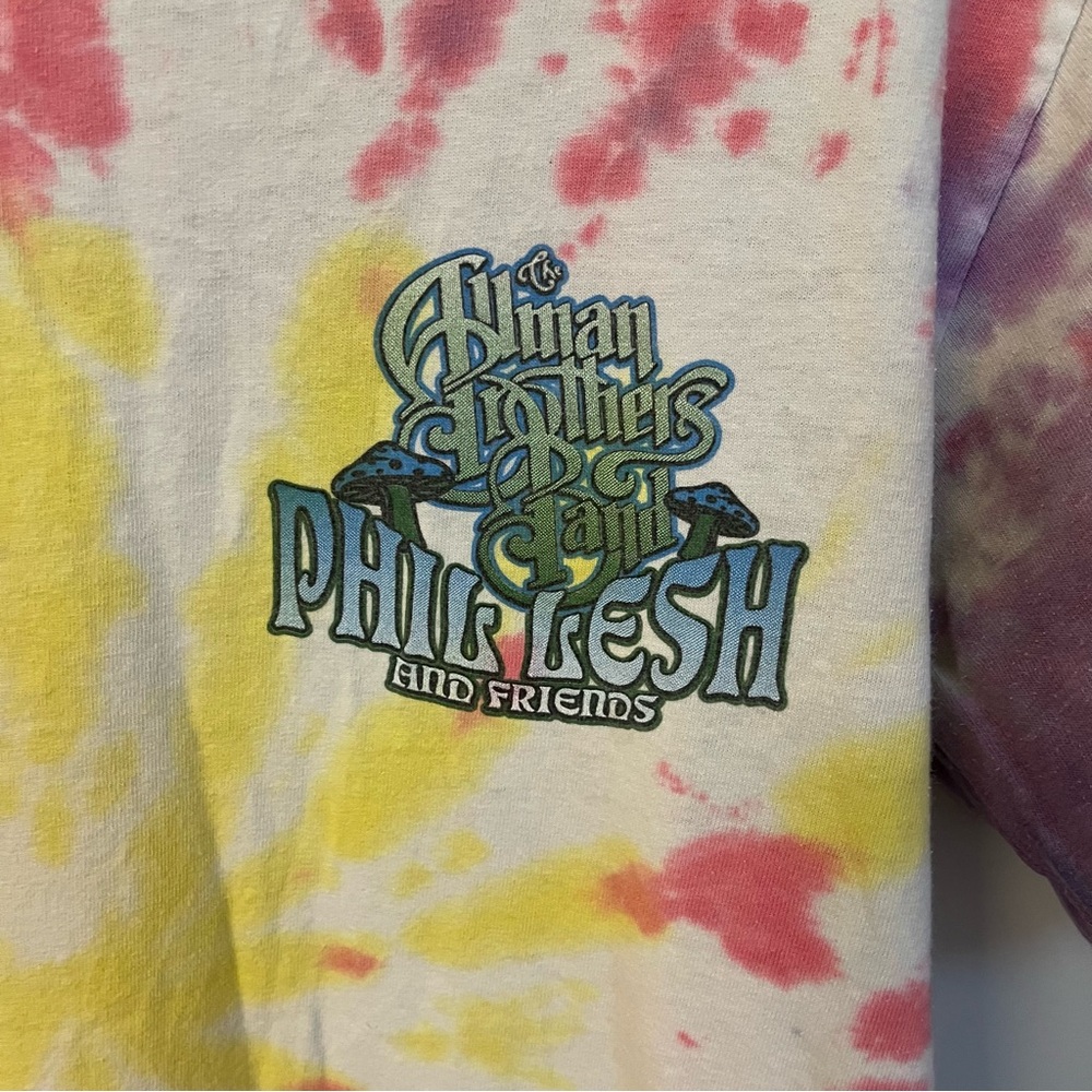 Allman Brothers Band Phil Lesh medium tie dye band tee tour tshirt - Picture 4 of 7